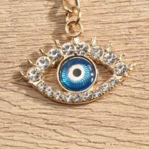 Gold Evil Eye purse/bag charm Keychain